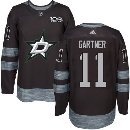 Adidas Stars #11 Mike Gartner Black 1917-100th Anniversary Stitched NHL Jersey